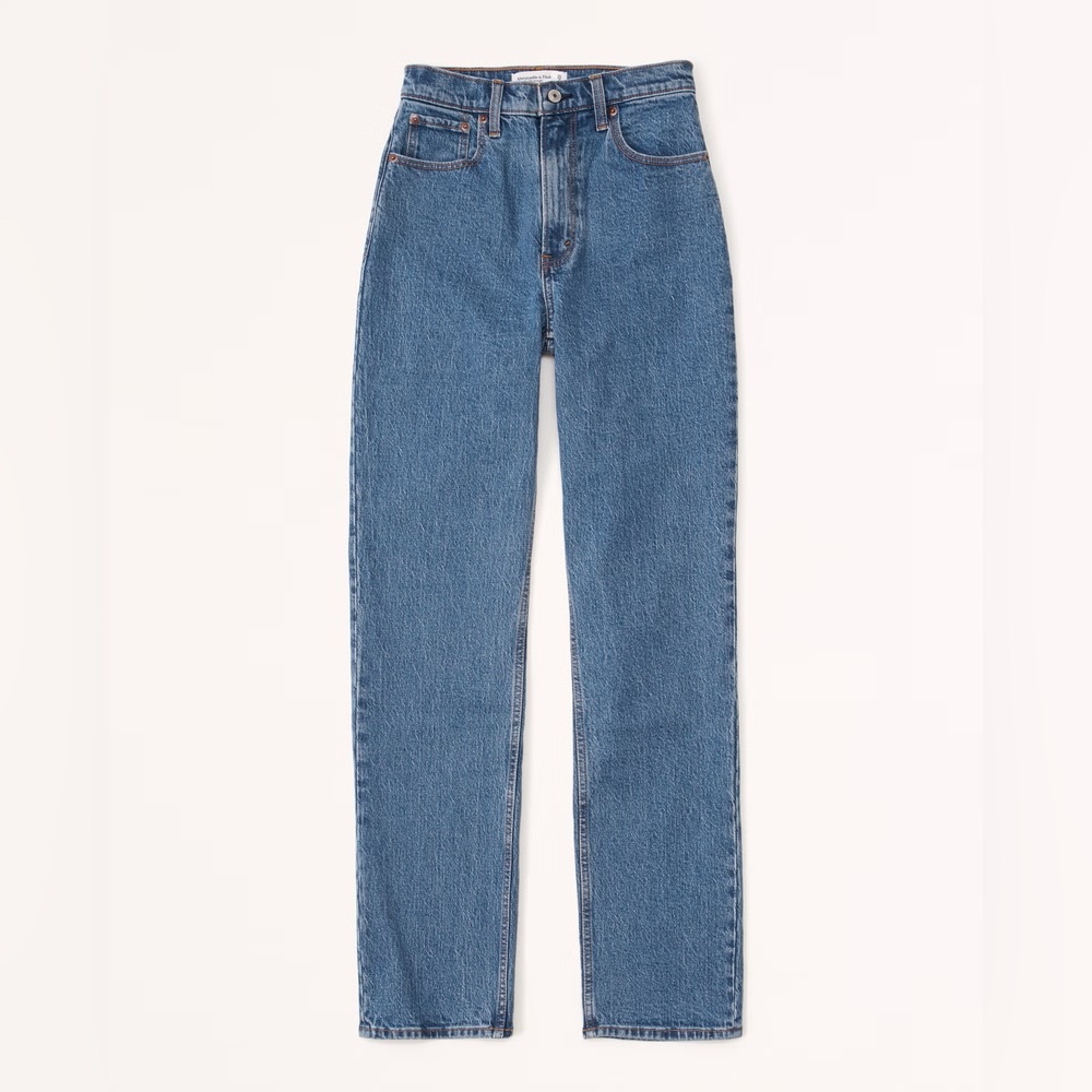 Abercrombie & Fitch The 90’s Straight Ultra High Rise Curve Love